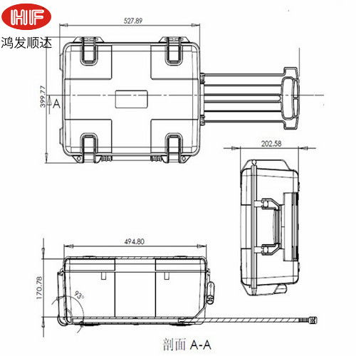 HF-P-10 内：490*333*172 外：546*400*200